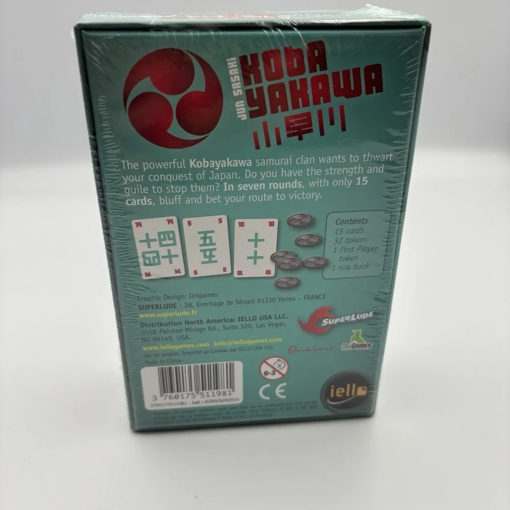Iello‎ Superlude Koba Yakawa Game FACTORY SEALED!!